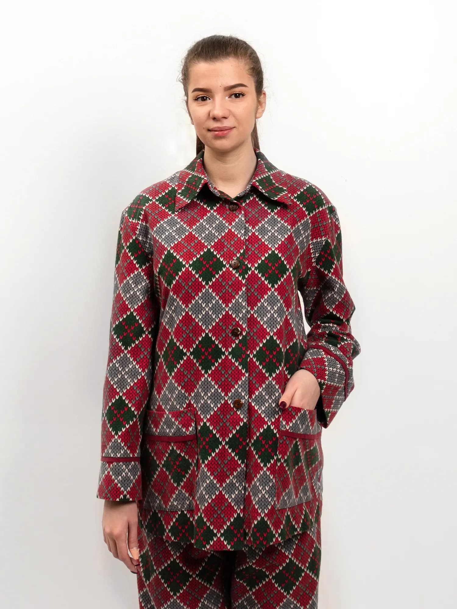 Костюм пижамный с рубашкой и широкими брюками МИРТЕК WINTER FLANNEL 100%хлопок view 3