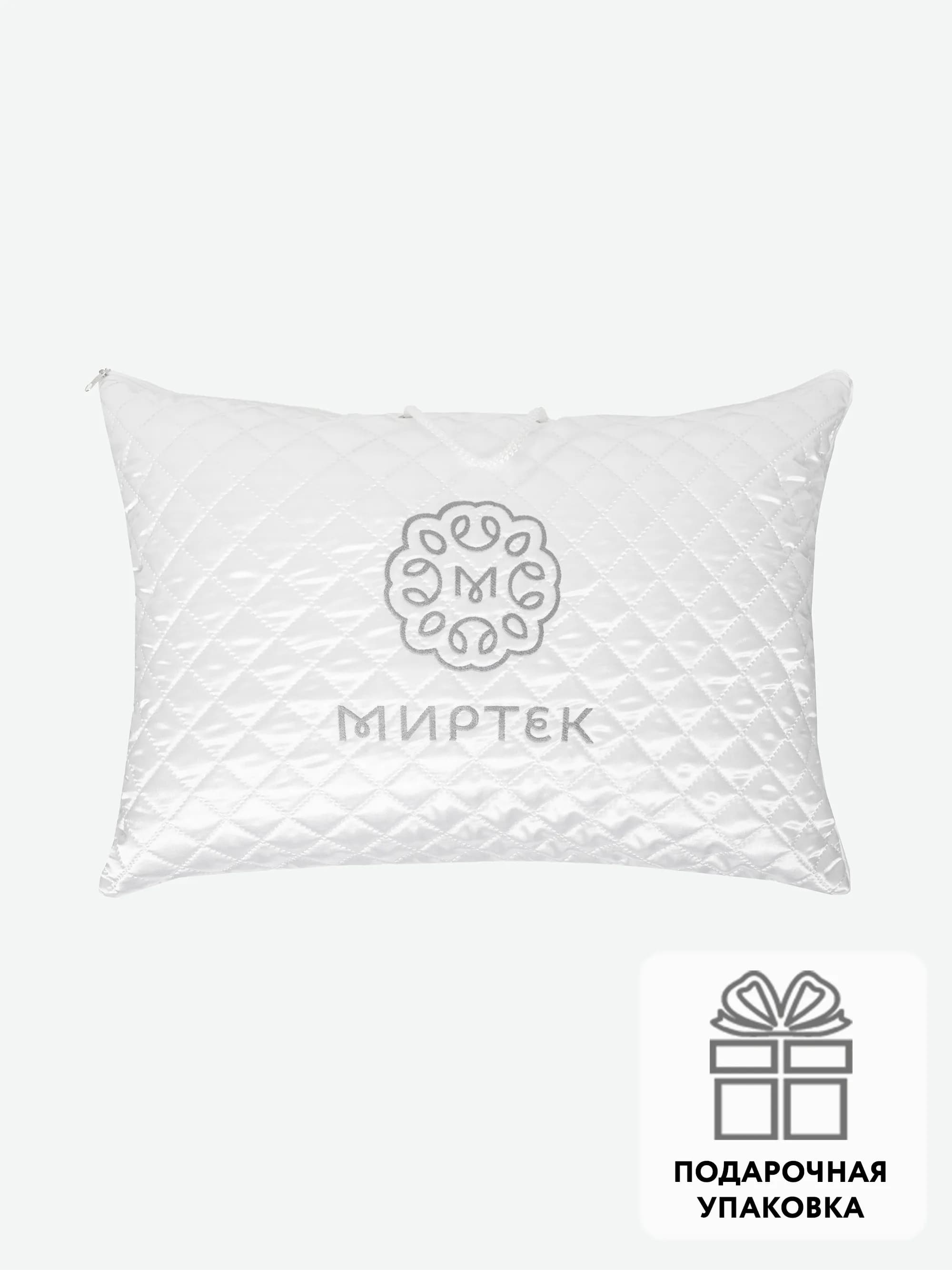 Подушка МИРТЕК SIBERIAN GREY CAPSULA SNA 50х68 100%пух-экстра серый view 8