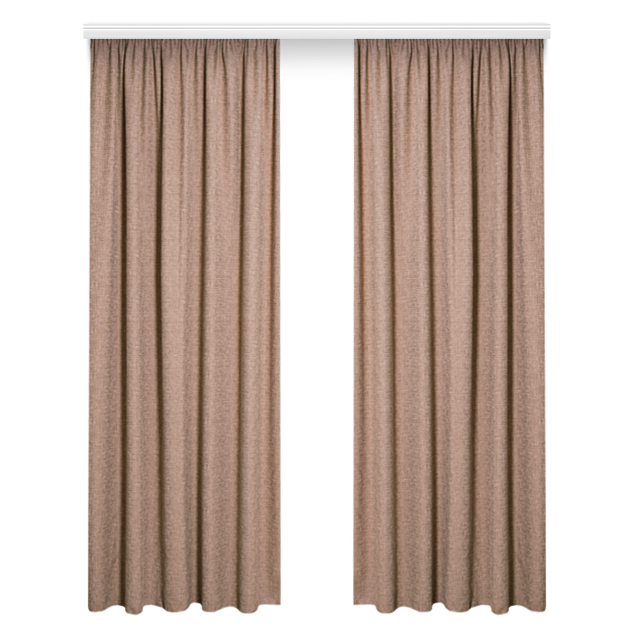 Портьера  МИРТЕК LIAR 14 180х280 1 шт (цвет С2867 шоколадный пломбир)