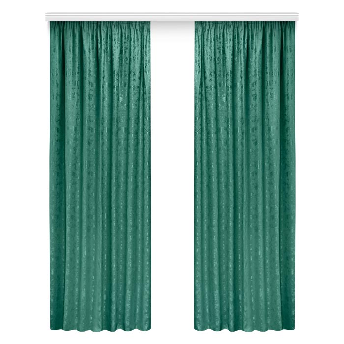 Портьера  МИРТЕК JAVA 180х310 1 шт (цвет 18 изумрудный)