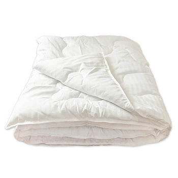 Одеяло МИРТЕК ЛЕБЯЖИЙ ПУХ 100х150 100%пэ-микроволокно 100%хлопок Белый_MIRTECK
