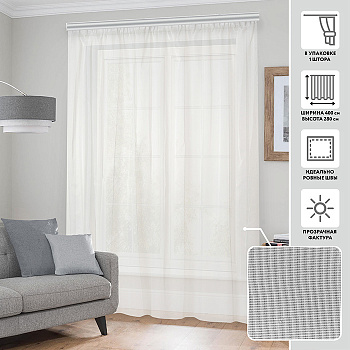 Тюлевая штора  МИРТЕК COCO 400х280 1 шт_MIRTECK