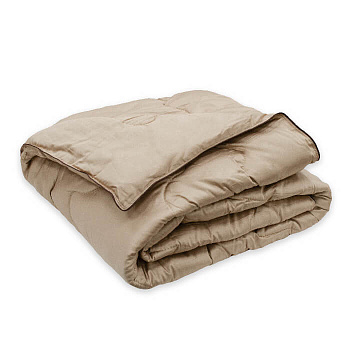 Одеяло МИРТЕК ВЕРБЛЮЖИЙ ПУХ 140х205 100%верблюжий пух 100%хлопок Бежевый_MIRTECK